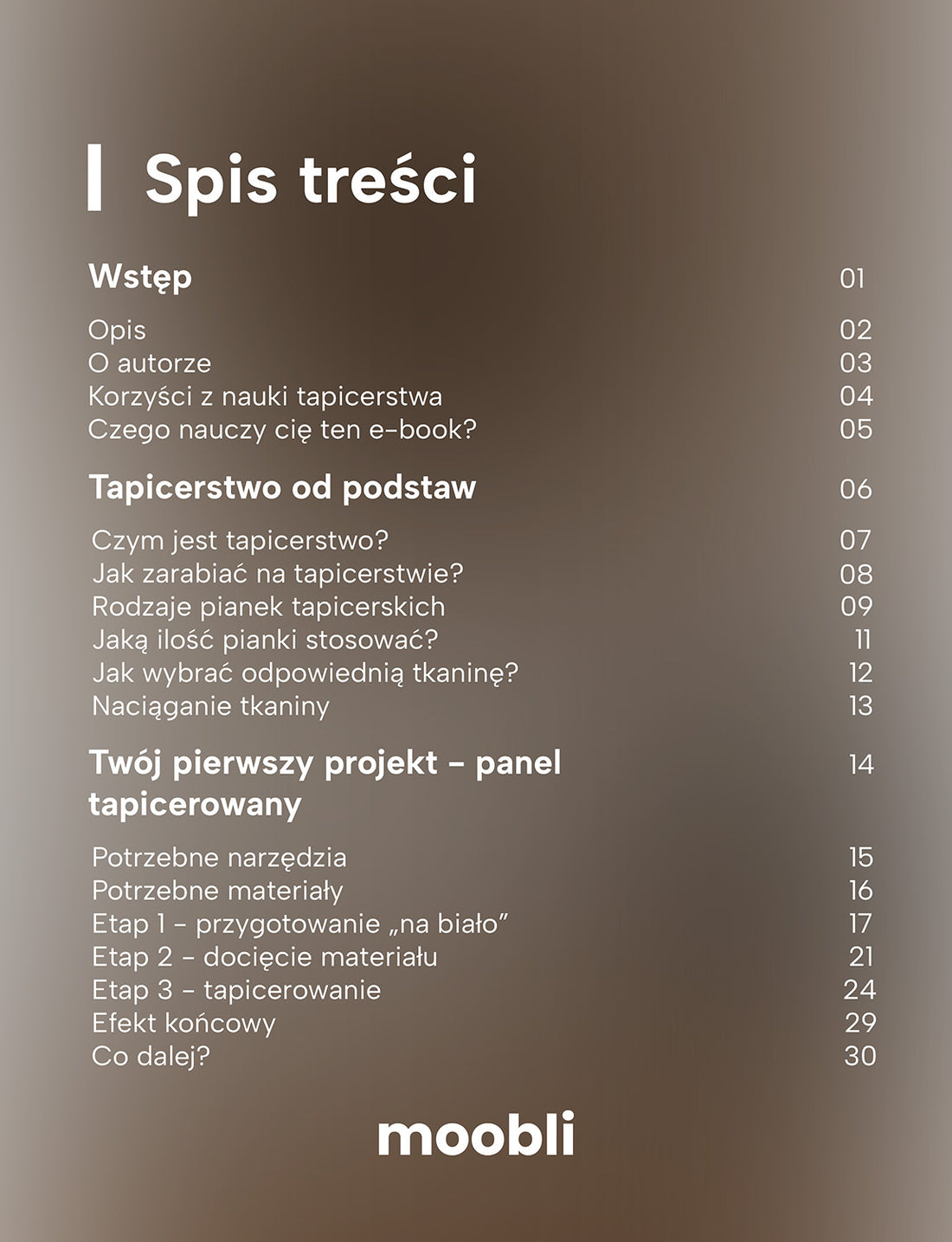E-book "Naucz się tapicerować I"